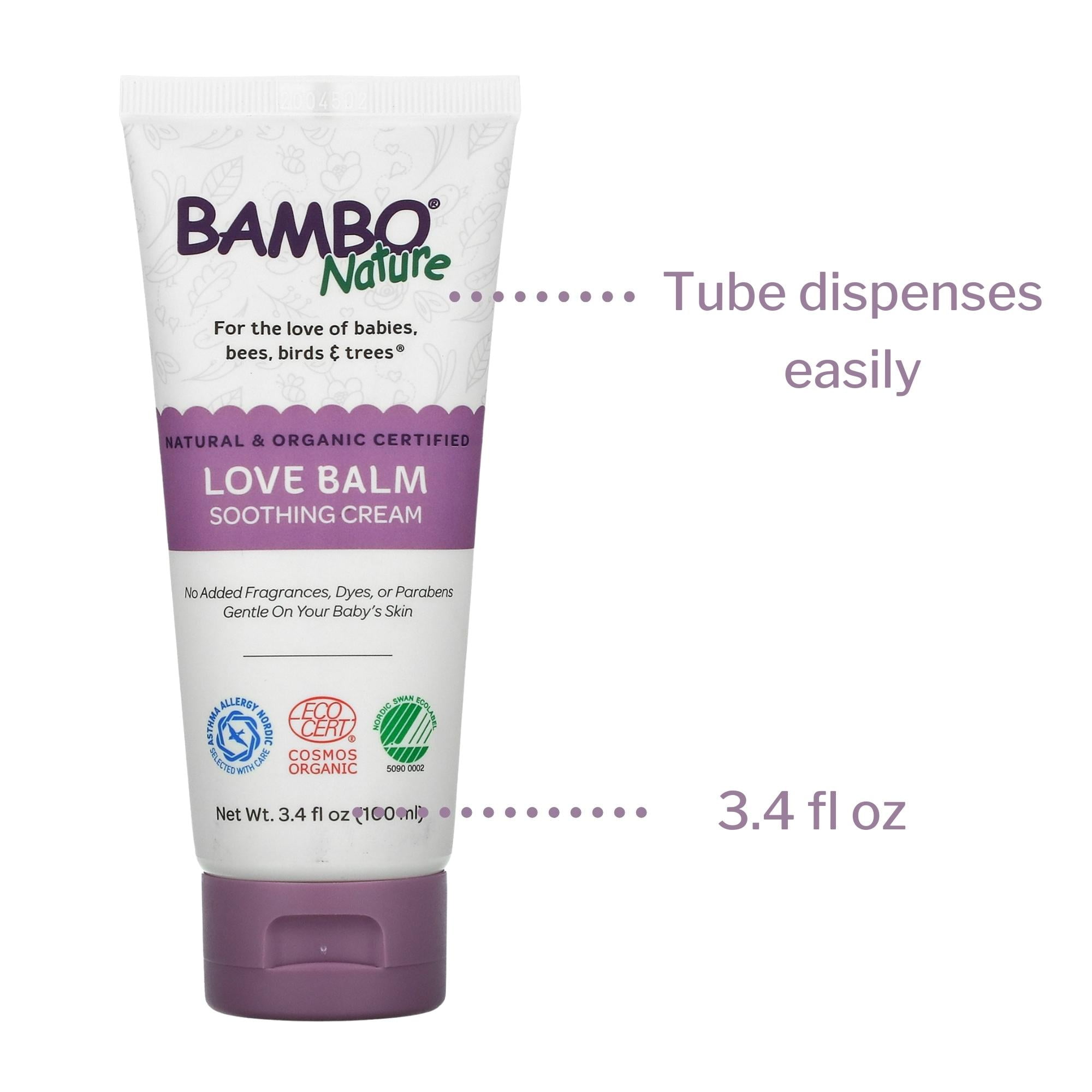 Bambo Nature Love Balm Soothing Cream for Babies - Unscented, 3.4 oz, 6 Ct