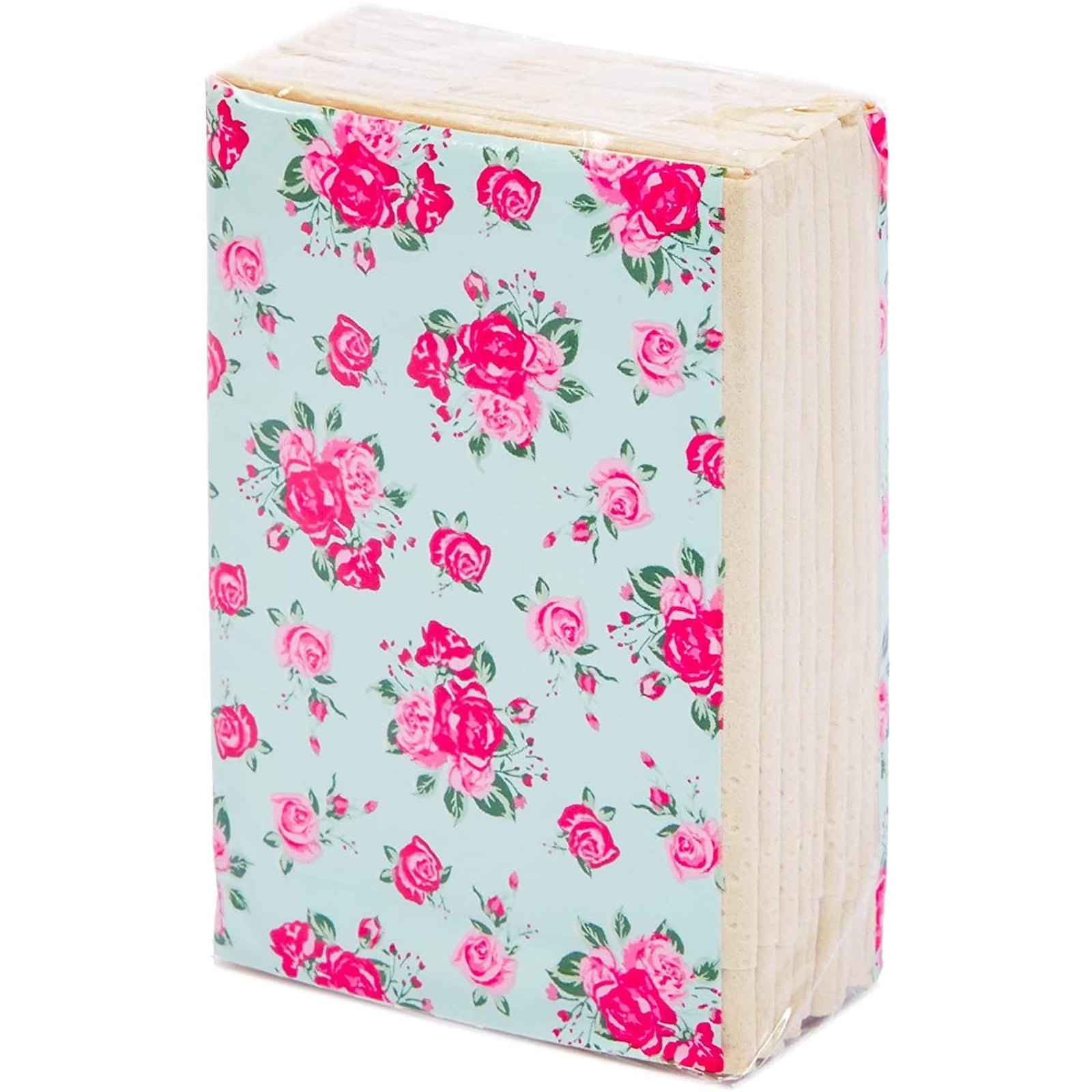 Gift for Bridal Shower 72Pack Vintage Floral Facial Pocket Travel Tissue Packs 