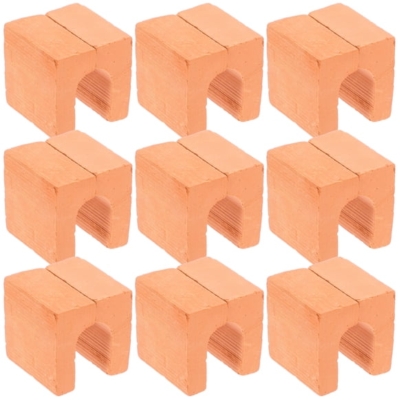 20 piezas de ladrillos de puerta en miniatura mini simulación puertas puertas ladrillos pequeños ladrillos de pared modelo construcción de DIY accesorios de micro paisaje