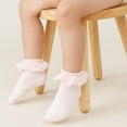 thumbnail image 3 of JIANFANG Toddler Lace Socks Girls Ruffle Eyelet Frilly Princess for Baby Little Kids, 3 of 9