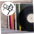thumbnail image 4 of OULII Vinyl Display Album Record Display Rack Iron Black Chic and Modern 1Pack, 4 of 8