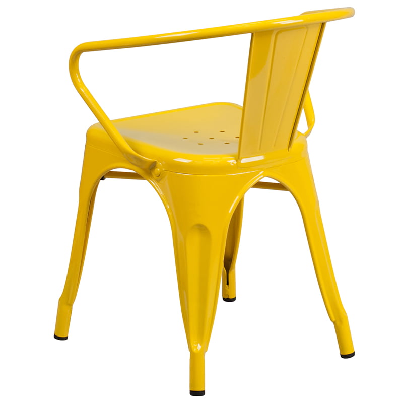 Commercial Grade Yellow Metal Indoor, Yellow Metal Chairs