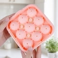 thumbnail image 1 of Bandeja de silicona para cubitos de hielo con 9 cavidades en forma de balón de fútbol | Molde reutilizable para cubitos de hielo de whisky y cócteles, 1 of 7