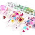 thumbnail image 4 of Nail Art Heart Glitter Colors Holographic Sparky Mixed Heart & Hollow Heart Shaped Nail Lentejuelas Varios tamaños para Acrílico Decoración de uñas Eye Face Body DIY Crafts kaili Sencillez, 4 of 5
