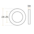 thumbnail image 3 of Uxcell 11mm O.D. 6mm I.D. 0.8mm Thick Nylon Flat Washers 50 Count, 3 of 6