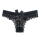 thumbnail image 3 of Gibobby Ropa Interior Sexy Nuevas bragas calientes para mujer, bragas con cordones de encaje de ganchillo, ropa interior Sexy ahuecada(Negro, XXL), 3 of 4