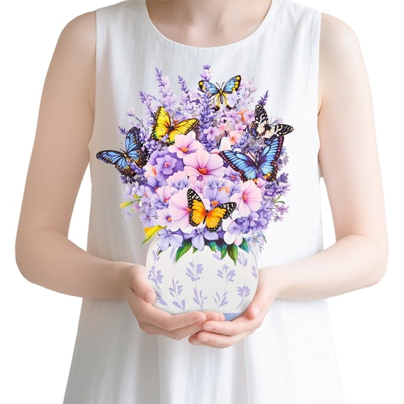 Tarjeta de felicitación Joyvine ramo de flores pop-up 3D
