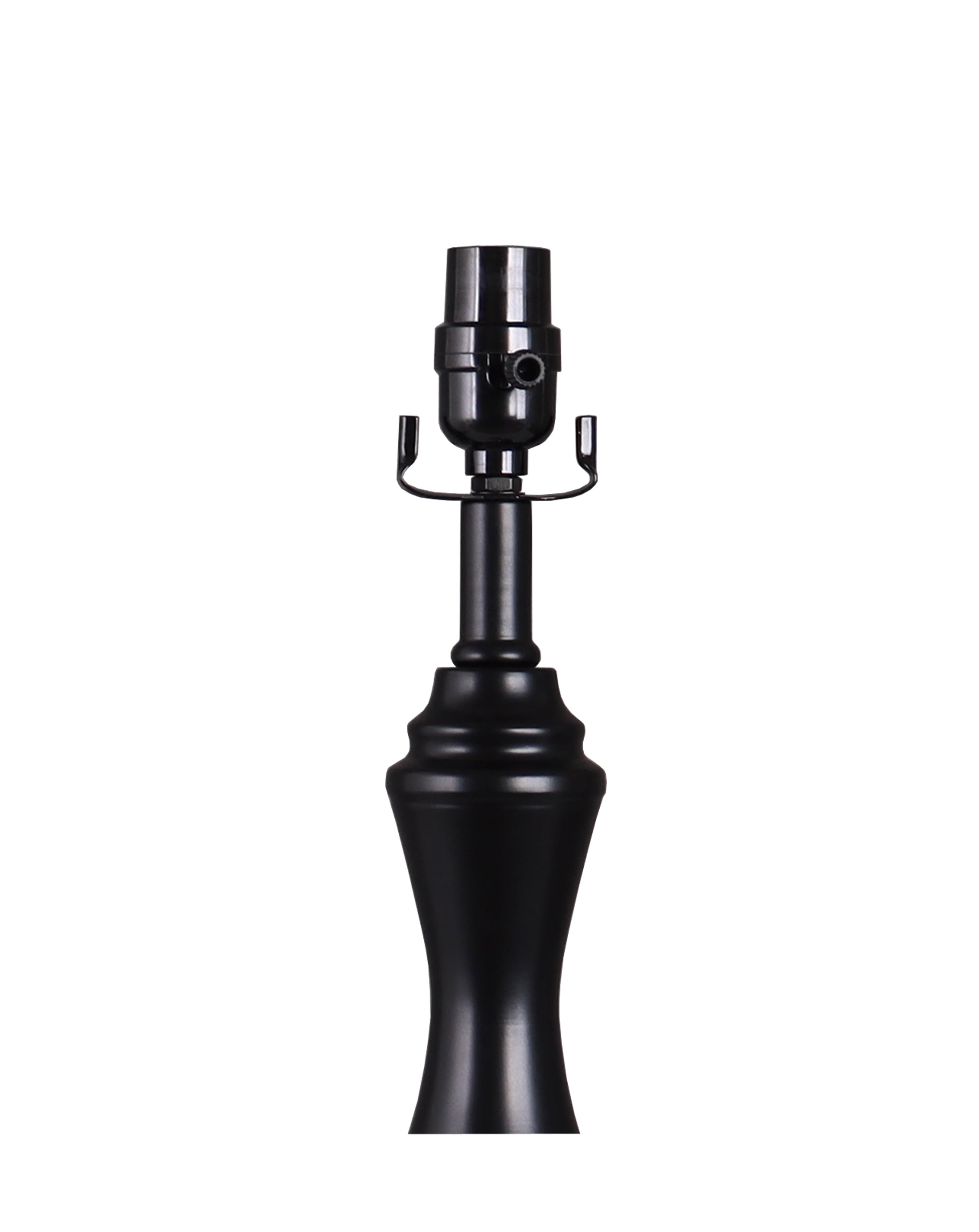 (1 pack) Simplee Adesso Black 18.75" Height Table Lamp Base, AC Outlet, Metal, Transitional Design, Any Room
