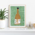 thumbnail image 4 of Ilustración de sake japonés, vino de arroz, alcohol, Junmai, Ginjo, póster, lienzo impreso, arte de pared, imagen, comida, bebida, cocina, bar, decoración, 4 of 5