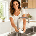 thumbnail image 5 of Silicone Faucet Mat, Kitchen Sink Splash Guard Drip Catcher for Countertop Water Protector, Faucet Base Drip Tray for Bathroom Vanity, Easy to Clean, 5 of 5