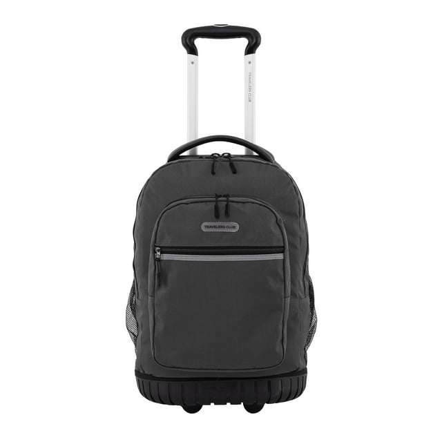 Travelers Club Sac à Dos à Roulettes, Fer Forgé, 20 Pouces avec Compartiment pour Ordinateur Portable