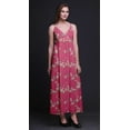 thumbnail image 5 of Bimba Robe Longue Maxi d'Été pour la Plage à Bretelles Spaghetti Ajustables Imprimée d'Oiseaux - Petit, 5 of 5
