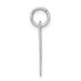 thumbnail image 2 of FB Jewels Sterling Silver Rhodium-plated Small Fancy Script Initial M Charm, 2 of 4