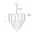 thumbnail image 2 of Regina Andrew 16-1291 Glacier 8 Light 21" Wide Chandelier - Clear, 2 of 6