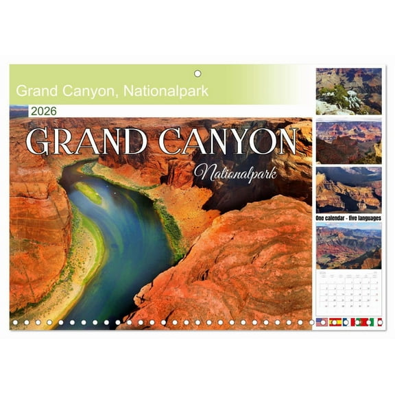Grand Canyon, Nationalpark (Monthly Wall Calendar 2026 16.5 x 23.4 (open)), CALVENDO 14 Month Calendar