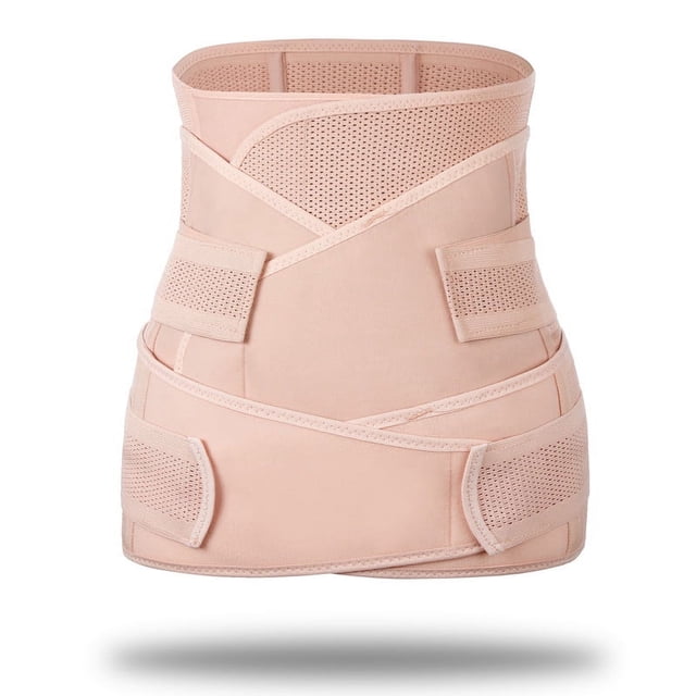 Cinturón abdominal posparto transpirable especial, conjunto de tres piezas, cinturón de sujeción ajustable
