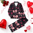 thumbnail image 2 of RXMEKW Ensemble de Pyjama pour Femmes, Ensemble de Pyjama à Manches Longues à la Mode avec Revers, 2 of 8