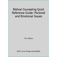 thumbnail image 1 of Pre-Owned Biblical Counseling Quick Reference Guide: Personal and Emotional Issues (Paperback) 0981678807 9780981678801, 1 of 1