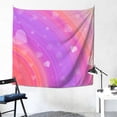 thumbnail image 2 of YFYANG Rainbow Romantic Love Tapestry, Bedroom Dormitory Living Room Decoration Tapestrys Wall Hanging , 59 x 59 in, 2 of 9