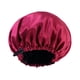thumbnail image 5 of Gorro de satén para mujer, turbante de doble capa para dormir, para el baño, para rizar el cabello. Rojo, 5 of 9