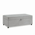 thumbnail image 3 of Modern Large Comfort Sofa Ottoman with Storage, Modular Sectional Storage Ottoman With Wheels For Living Room,Lounge Ottoman, Couch Storage Ottoman ,Large Storage Ottoman Bench-Charcoal Grey, 3 of 12