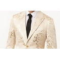 thumbnail image 2 of Tallia Men's Floral Jacquard Slim Fit Dinner Jacket in Gold-Size Small 32-34, 2 of 4