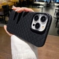 thumbnail image 3 of Funda fina de silicona suave para iPhone, malla transpirable, rejilla tejida, refrigeración, 15, 14, 13, 12, 11 Pro Max Plus, 3 of 5