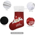 thumbnail image 3 of GZHJMY Christmas Santa Claus Christmas Stockings 1PCS, Large Xmas Stockings Gift Decorations and Party Supplies,Used for Fireplace Decoration Socks Christmas Tree Decoration, 3 of 7