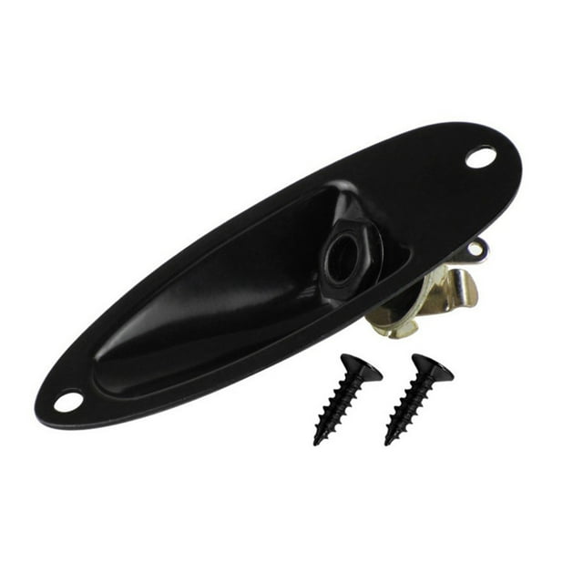 Replacement For Strat Stratocaster Electric Guitar Jack Plate 6.35mm 1/4" Boat Shaped Audio Connector Socket Panel