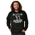 thumbnail image 4 of Warning To Avoid Injury Funny Cartoon Men's Big & Tall Graphic Hoodie Brisco Brands 2X, 4 of 5