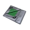 ProSource T3040GS140 Tarpaulin, 40 ft L, 30 ft W, 8 mil Thick, Polyethylene, Green/Silver