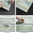 thumbnail image 6 of Farmhouse Kitchen Rug Set 2 Pieces Anti-Fatigue Kitchen Floor Mats Waterproof Non Slip Kitchen Rugs and Mats Heavy Duty Standing Mat Floor Home, Sink, Laundry,17.3x28+17.3x47 inch, Teal, 6 of 6