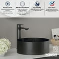thumbnail image 6 of Karran Usa KBF512MB Venda 1.2 GPM Vessel Single Hole Bathroom Faucet - Black, 6 of 7