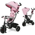 thumbnail image 1 of INFANS Tricycle pour Enfants, Tricycle 6 en 1 pour Bébé Vélo pour Tout-Petit avec Siège Réversible, Poignée Poussoir Ajustable, Direction Contrôlable, Auvent Amovible, Harnais de Sécurité, Ceinture, Rangement, 9-60 Mois, 1 of 9