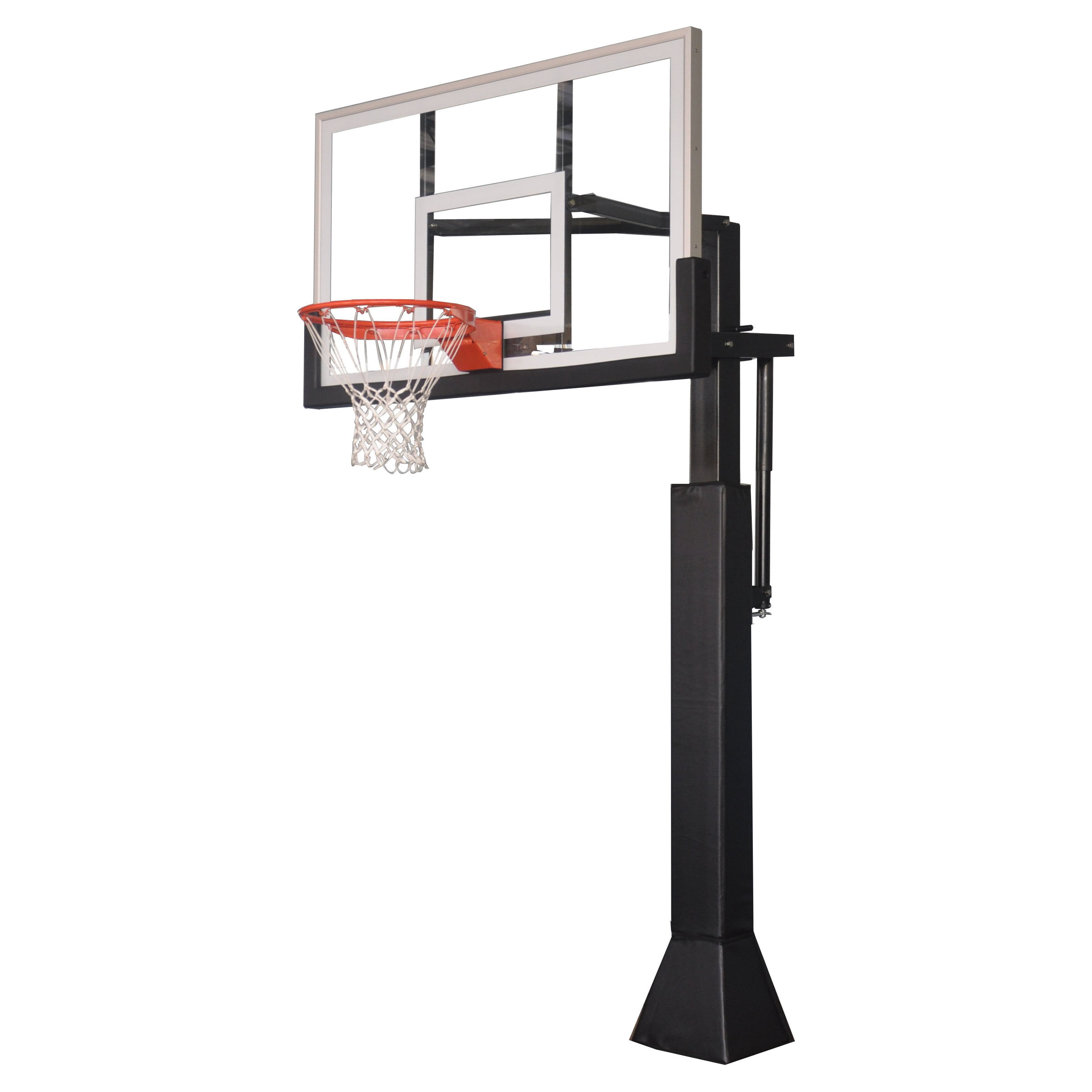 Barbarian Titanium Series Tp 5x60 Adjule Inground Basketball Barbarian Titanium Series Tp 5x60 Adjule Inground Basketball Hoop System With Glass Backboard Com