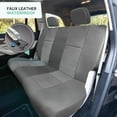 thumbnail image 3 of FH Group Universal PU Leather Seat Covers For Car Truck SUV Van - Solid Rear Bench Solid Gray, 3 of 5