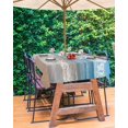 thumbnail image 3 of Fsddascl Ocean Beach Outdoor Tablecloth - 60x102 Inch Rectangle Dining Table Cover, Summer Nature Blue Sea Waves Sky Cloudy Waterproof Outdoor Table Cloth with Umbrella Hole & Zipper for Patio, 3 of 7