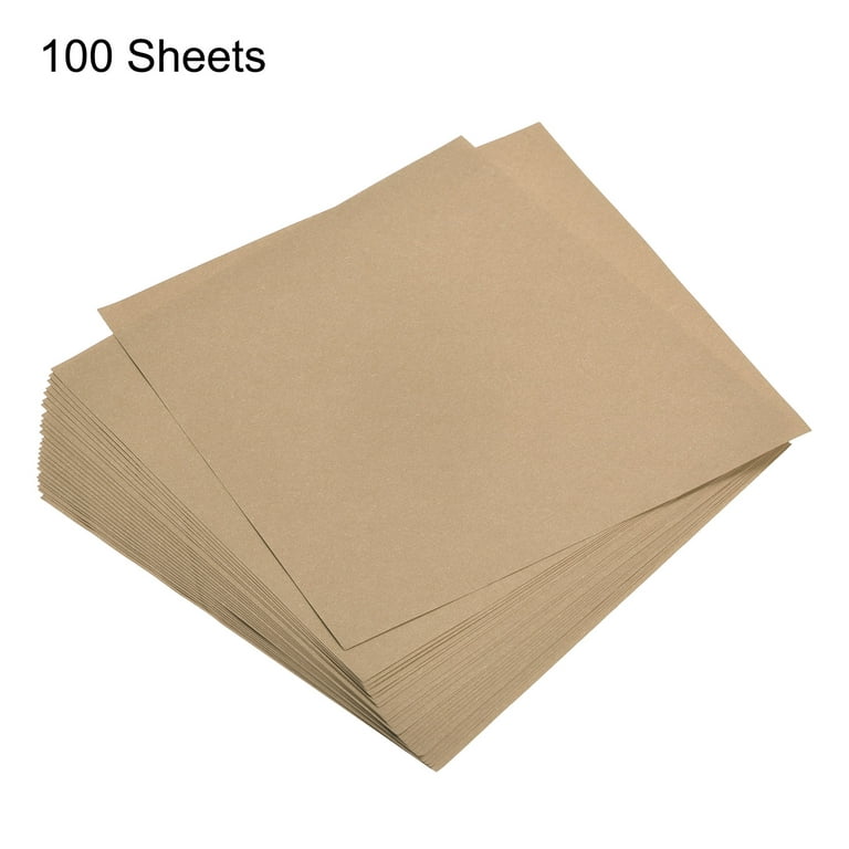 Uxcell Origami Paper Double Sided Khaki 6x6 inch Square Sheet for Art Craft Project, Beginner 100 Sheets, Beige