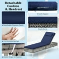 thumbnail image 2 of Gymax Chaise Longue de Patio avec Dossier Réglable à 6 Positions, Coussin Amovible, 2 of 4