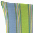 thumbnail image 4 of Jordan Manufacturing Sunbrella 18" x 18" Bravada Limelight Multicolor Stripe Square Outdoor Throw Pillow (2 Pack), 4 of 8