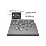 Fight Stick for Arcade Stick for PS4/PS5/Switch Leverless Controller Arcade Stick with RGB Light Turbo Function