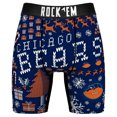 thumbnail image 2 of Men's Rock Em Socks Chicago Bears Retro Throwback Holiday Tacky Sweater Underwear and Crew Socks Combo Pack, 2 of 3