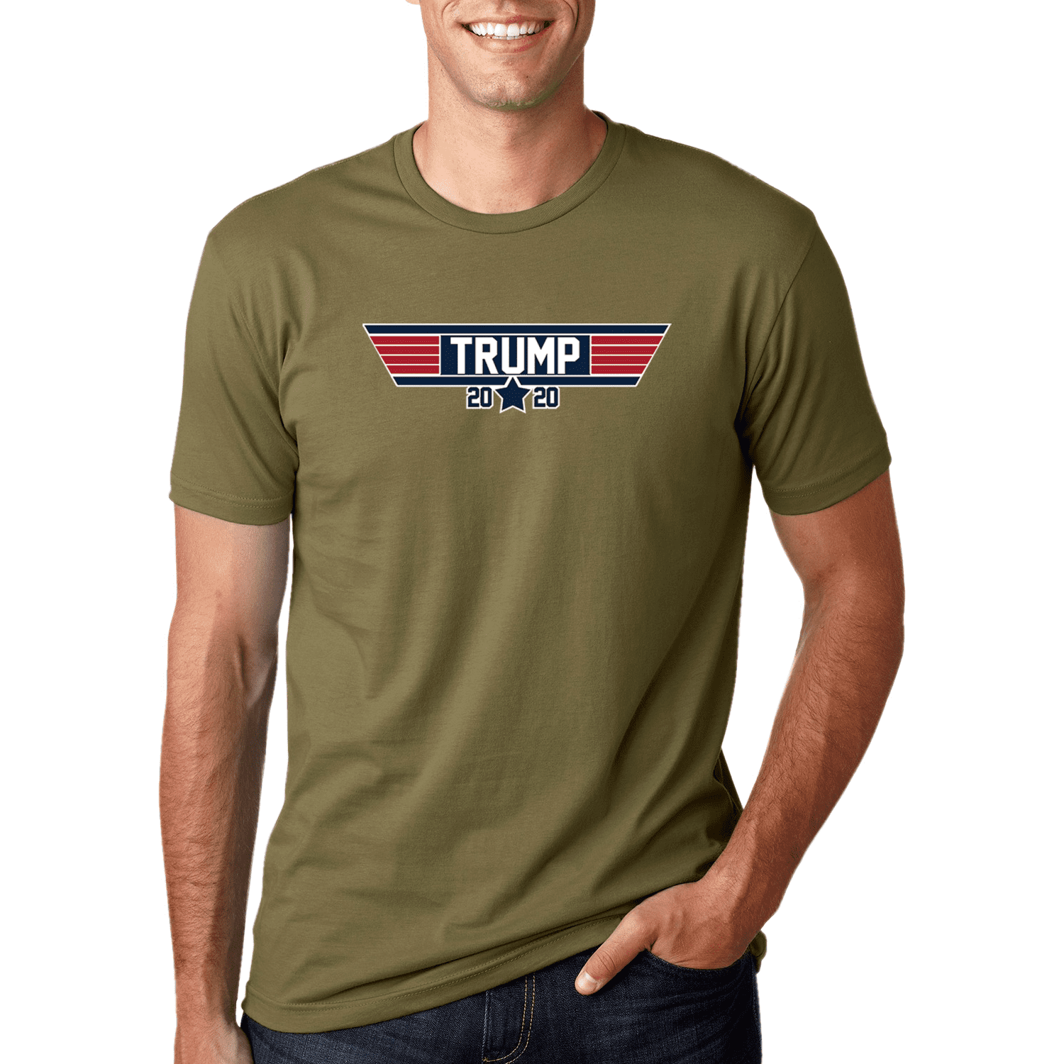 Trump 2020 Top Gun Logo Parody Wings 
