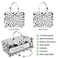 thumbnail image 2 of Large Capacity Tote Bag,White and Black Of Leopard Print Handbag Fashion Luxury Tote Bag,15.7"x13"x 5.1" Inches,Laptop Compatible, 2 of 6