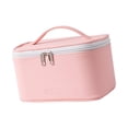 thumbnail image 4 of Neceser de maquillaje, capacidad, sintética, neceser, estuche de almacenamiento portátil, neceser, neceser para mujeres, niñas, Rosado Macarena Bolsas de maquillaje, 4 of 8