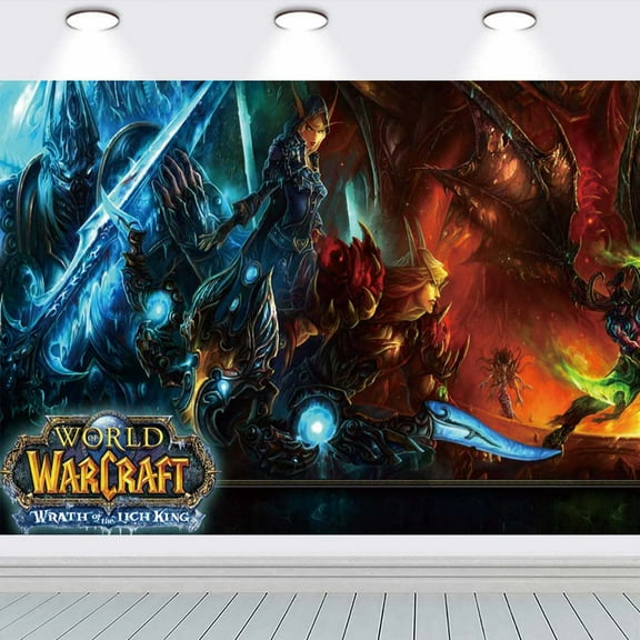 World of Warcraft school Backdrop Background Banner Taspestry Wall Decor Birthday Party Supplies Poster Fans