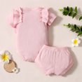 thumbnail image 4 of Mercatoo Toddler Clothes for Girls I𝐧fant Clothes Set Solid Color Clothes Set 𝐌onogrammed 𝐆ift Baby Girl, 4 of 7