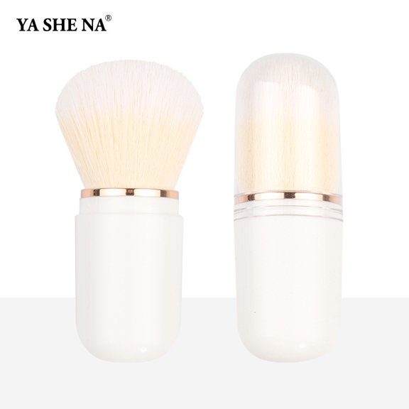 Mini Retractable Makeup Brush 1 Set Travel Blush Cheeks Small Powder Foundation Outdoor Portable Cosmetics Brush