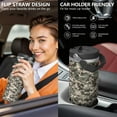 thumbnail image 2 of 30oz Tumbler with Swivel Handle, Vacuum Insulated Stainless Steel Travel Mug with 2-in-1 Straw Lid, Camo Print, 2 of 6