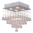 thumbnail image 1 of CWI Lighting Carré 4 Lumières Encastré avec Finition Chrome, 1 of 2